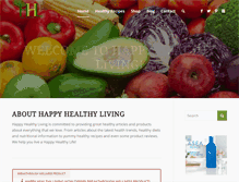 Tablet Screenshot of happyhealthylivingllc.com